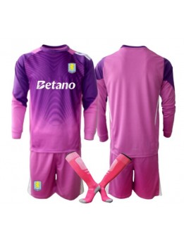 Aston Villa Målvakt Replika Tredje Kläder Barn 2025-26 Långärmad (+ byxor)